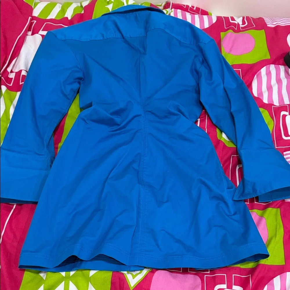 Blue Button-Up Dress - Picture 2 of 2